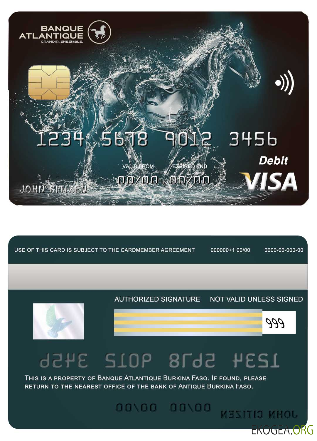 Carte visa bancaire Burkina Faso Atlantique